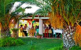 Die Restaurant-Terrasse - Foto: Ingo Wandmacher